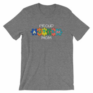 Proud Autism Mom Autism Awareness T-Shirt - Image 9