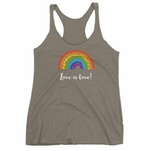 Pride Love is Love Mosaic Rainbow Pride Month Women's tank top - Image 6