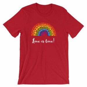 Pride Love is Love Mosaic Rainbow Pride Month T-Shirt - Image 16
