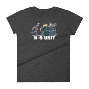 Police K9 Unit Sheepdog LEO Police Dog Funny Women's T-Shirt - Image 3