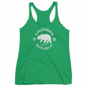 California Republic State Bear 1850 Golden State Women's tank top - Image 10
