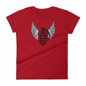 Grenade and Wings - Vintage Pineapple Hand Grenade Women's T-Shirt - Image 14