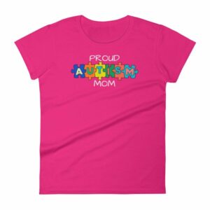 Proud Autism Mom Autism Awareness Women's T-Shirt - Image 15
