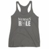 Nurses Rule Rock On Hand Nurse Support Women's tank top - Image 4