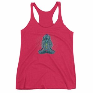 Meditating Lotus Asana Seven Chakras Meditation Yoga Women's tank top - Image 14