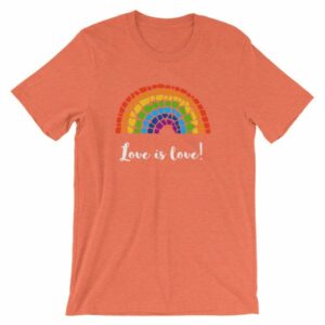 Pride Love is Love Mosaic Rainbow Pride Month T-Shirt - Image 15