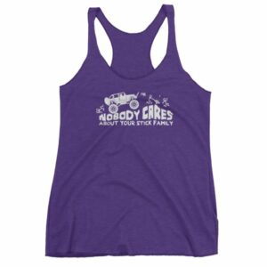 Nobody Cares About Your Stick Figure Family Off Road Women's tank top - Image 7