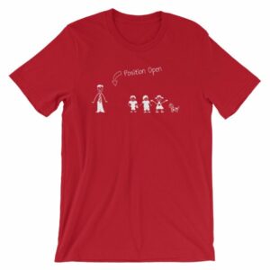Wife Wanted Stick Figure Family Wife Position Open T-Shirt - Image 14