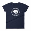 California Republic State Bear 1850 Golden State Women's T-Shirt - Image 4