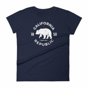 California Republic State Bear 1850 Golden State Women's T-Shirt - Image 4