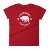 California Republic State Bear 1850 Golden State Women's T-Shirt - Image 17
