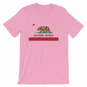 California Republic Surfing Bear State Flag T-Shirt - Image 13