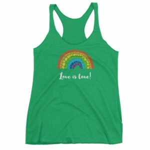 Pride Love is Love Mosaic Rainbow Pride Month Women's tank top - Image 10