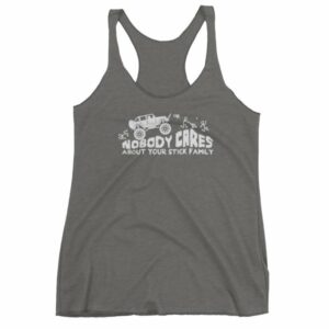 Nobody Cares About Your Stick Figure Family Off Road Women's tank top - Image 4