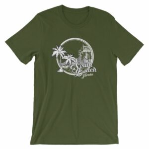 South Beach Miami Florida Vintage Beach T-Shirt - Image 5