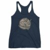 Surfing T-Rex Cool Surfing Dinosaur Women's tank top - Image 5