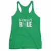 Nurses Rule Rock On Hand Nurse Support Women's tank top - Image 10