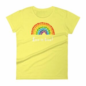Pride Love is Love Mosaic Rainbow Pride Month Women's T-Shirt - Image 12