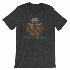 Papa Bear Grizzly Bear Daddy T-Shirt - Image 8