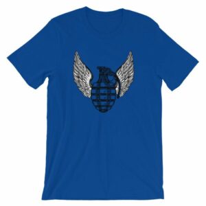 Grenade and Wings - Vintage Pineapple Hand Grenade T-Shirt - Image 8