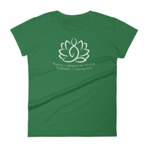 Prayer Is Talking To The Universe, Meditation is Listening Women's T-Shirt - Image 8