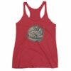 Surfing T-Rex Cool Surfing Dinosaur Women's tank top - Image 12
