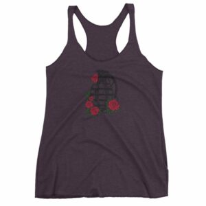 Grenade and Roses - Vintage Hand Grenade Tattoo Art Women's tank top - Image 7