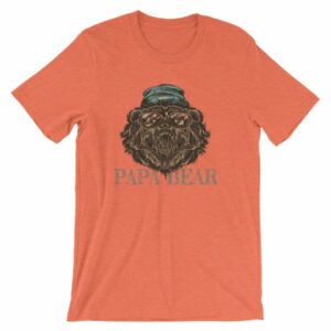 Papa Bear Grizzly Bear Daddy T-Shirt - Image 13