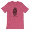Never Fearful Heart Hand Grenade Retro Art T-Shirt - Image 16