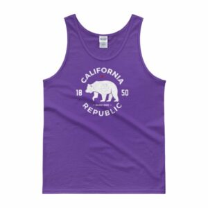 California Republic State Bear 1850 Golden State Tank top - Image 3