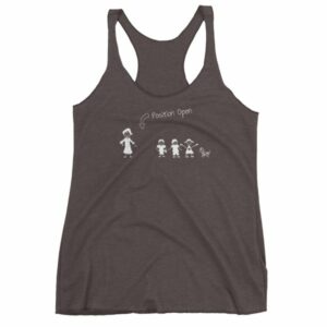 Husband Wanted Stick Figure Family Position Open Women's tank top - Image 2