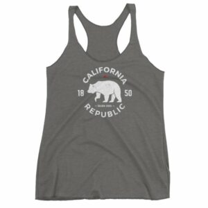 California Republic State Bear 1850 Golden State Women's tank top - Image 4