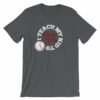 I Teach My Kids To Hit and Steal Baseball Mom Dad T-Shirt - Image 4