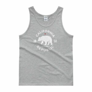 California Republic State Bear 1850 Golden State Tank top - Image 4