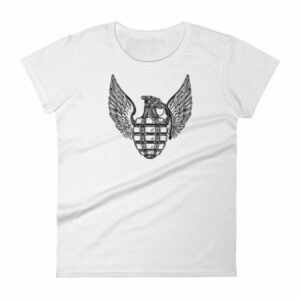 Grenade and Wings - Vintage Pineapple Hand Grenade Women's T-Shirt