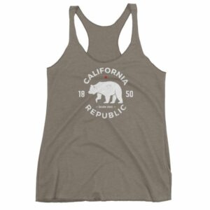 California Republic State Bear 1850 Golden State Women's tank top - Image 6