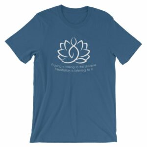 Prayer Is Talking To The Universe, Meditation is Listening T-Shirt - Image 9