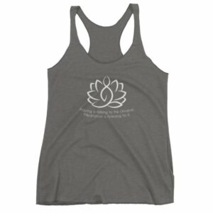 Prayer Is Talking To The Universe, Meditation is Listening Women's tank top - Image 4