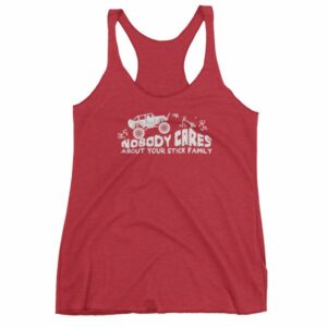 Nobody Cares About Your Stick Figure Family Off Road Women's tank top - Image 12