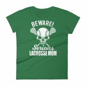 Beware Serious Lacrosse Mom Lacrosse Lovers Women's T-Shirt - Image 8