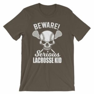 Beware Serious Lacrosse Kid Lacrosse Lovers T-Shirt - Image 8