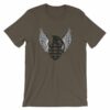 Grenade and Wings - Vintage Pineapple Hand Grenade T-Shirt - Image 4