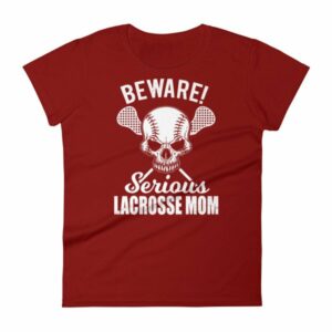 Beware Serious Lacrosse Mom Lacrosse Lovers Women's T-Shirt - Image 14