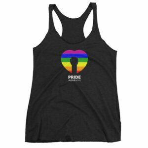 LGBT Pride Love Wins Rainbow Heart Pride Month Awareness Women's tank top