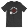 I Teach My Kids To Hit and Steal Baseball Mom Dad T-Shirt - Image 6