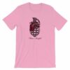 Never Fearful Heart Hand Grenade Retro Art T-Shirt - Image 15