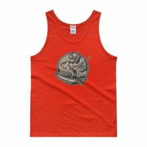 Surfing T-Rex Cool Surfing Dinosaur Tank top - Image 6