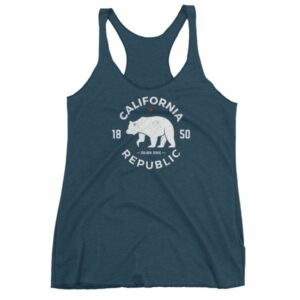 California Republic State Bear 1850 Golden State Women's tank top - Image 3