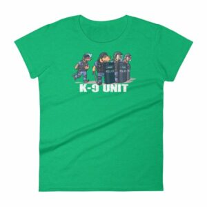 Police K9 Unit Sheepdog LEO Police Dog Funny Women's T-Shirt - Image 10