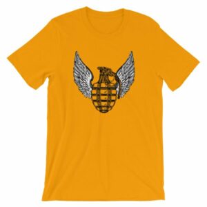 Grenade and Wings - Vintage Pineapple Hand Grenade T-Shirt - Image 11